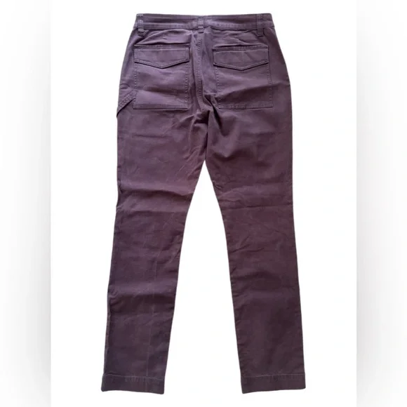 Cabi Carpenter Straight-Leg Pants Size 8 Plum Purple - Picture 2 of 6